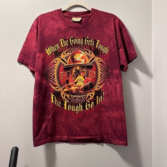 The Mountain Fireman tee red new no tag - Picture 8 of 8